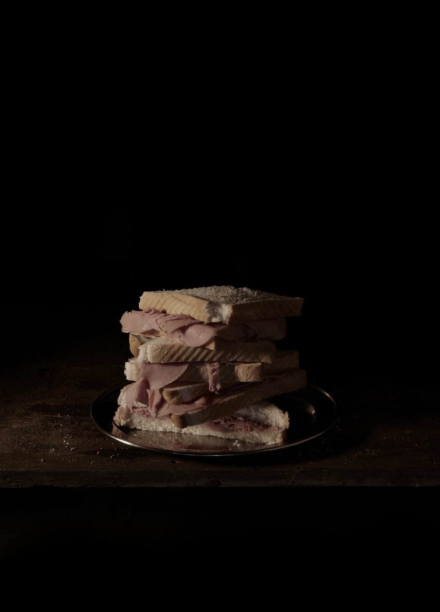 Sista måltiden i dödscellen, Texas; Bernard Amos, 2011 (fotografi av C-typ) av Mat Collishaw