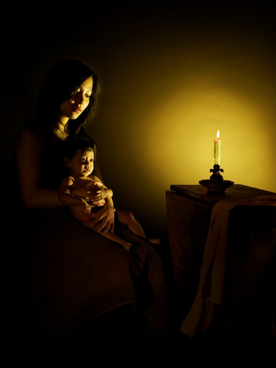 Single Nights 3, 2007 (fotografi av C-typ) av Mat Collishaw