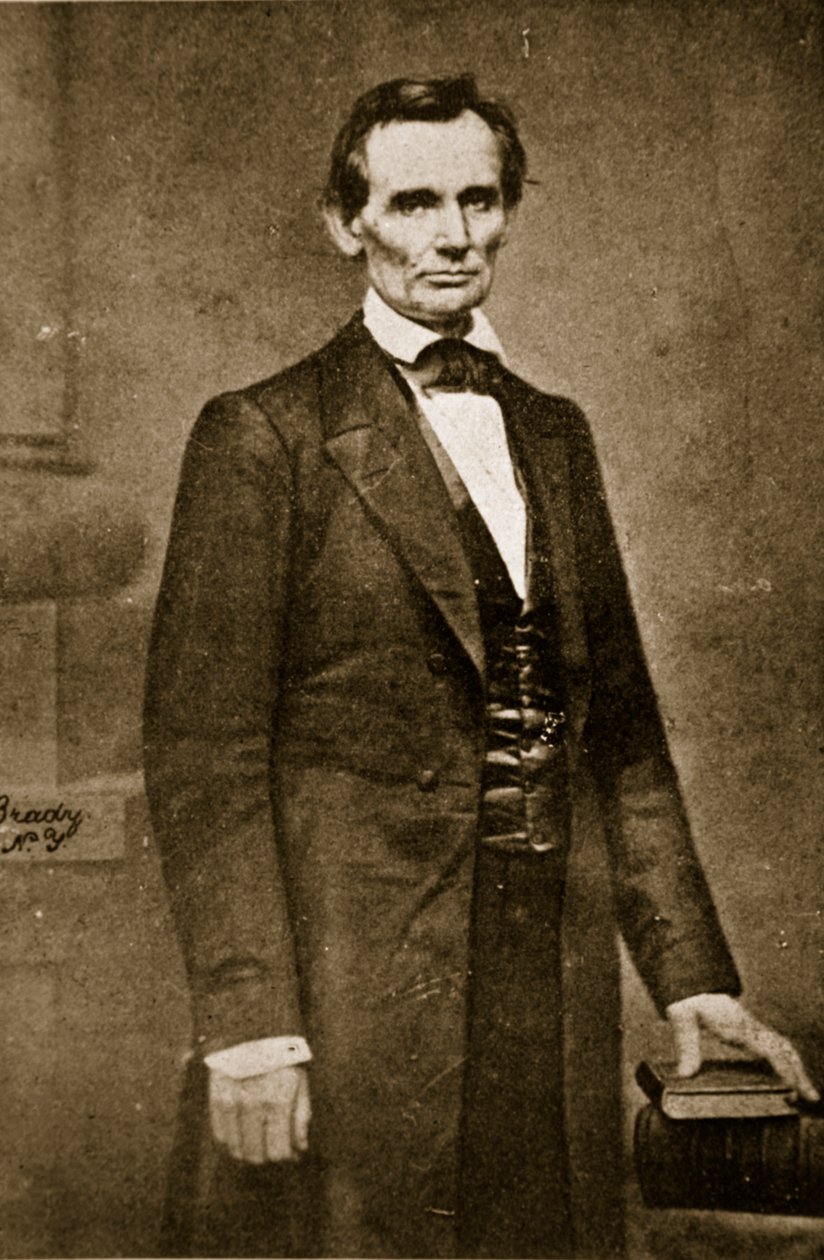 Abraham Lincoln, februari 1860 av Mathew B. Brady
