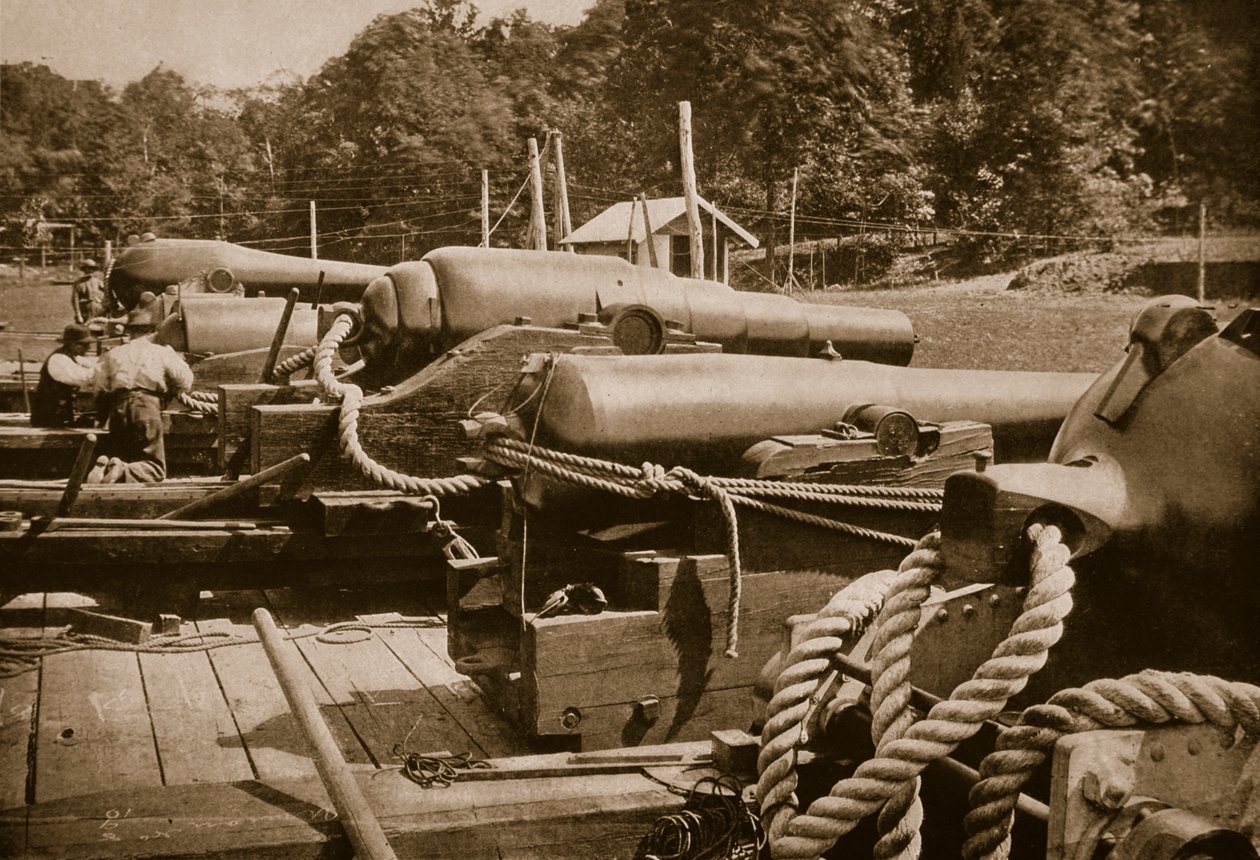 Batteriet i Annapolis, 1861-65 (sepiafoto) av Mathew B. Brady
