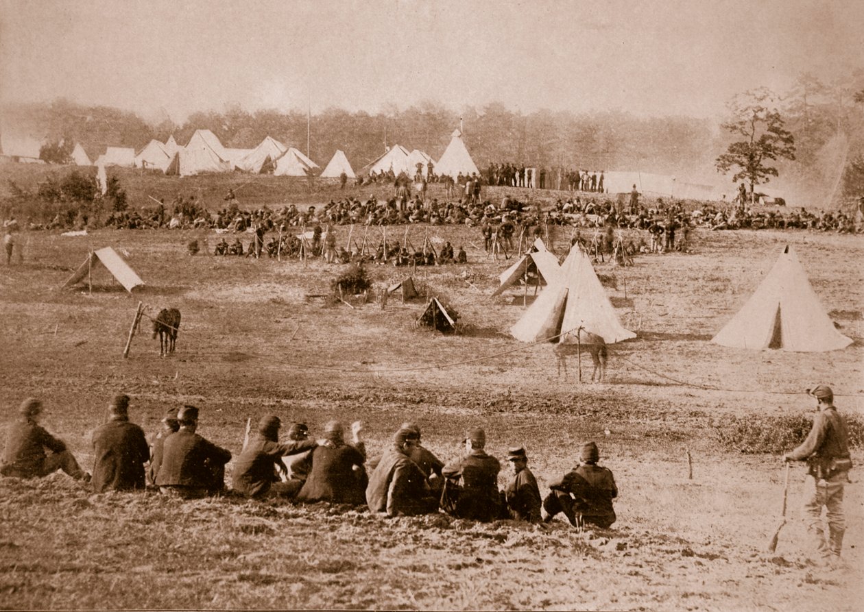 Läger för konfedererade fångar, 1861-65 av Mathew B. Brady