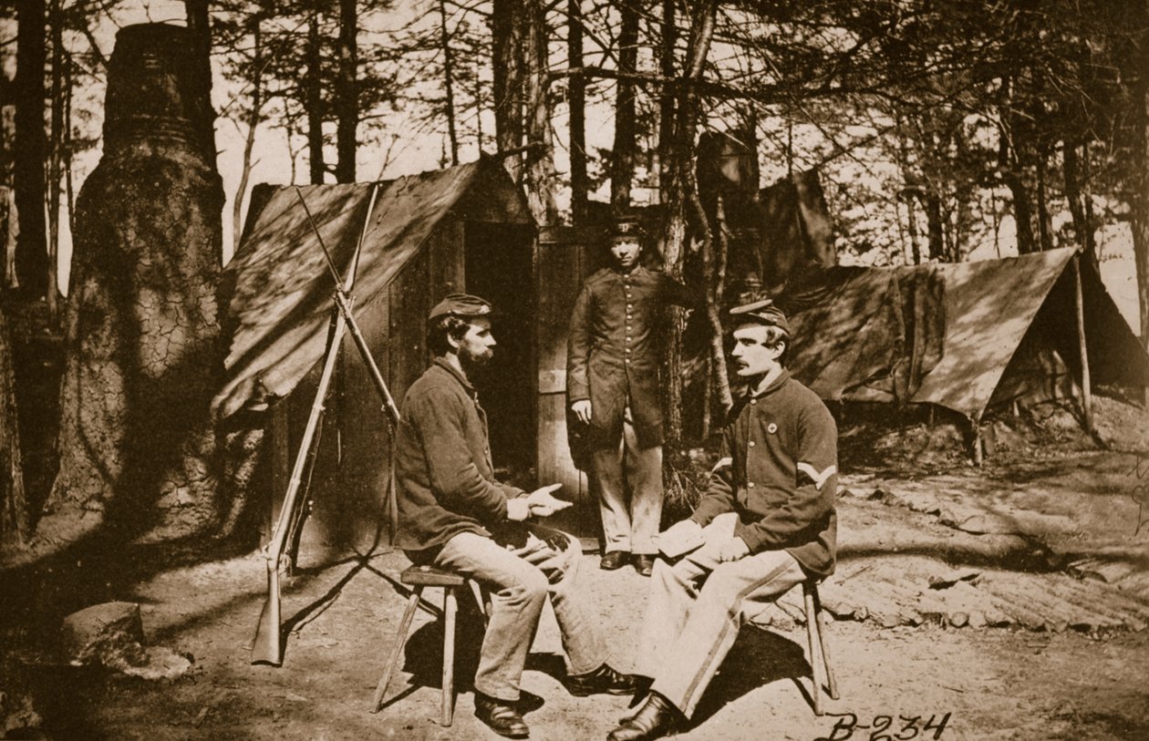 Camping före Petersburg, 1861-65 av Mathew B. Brady