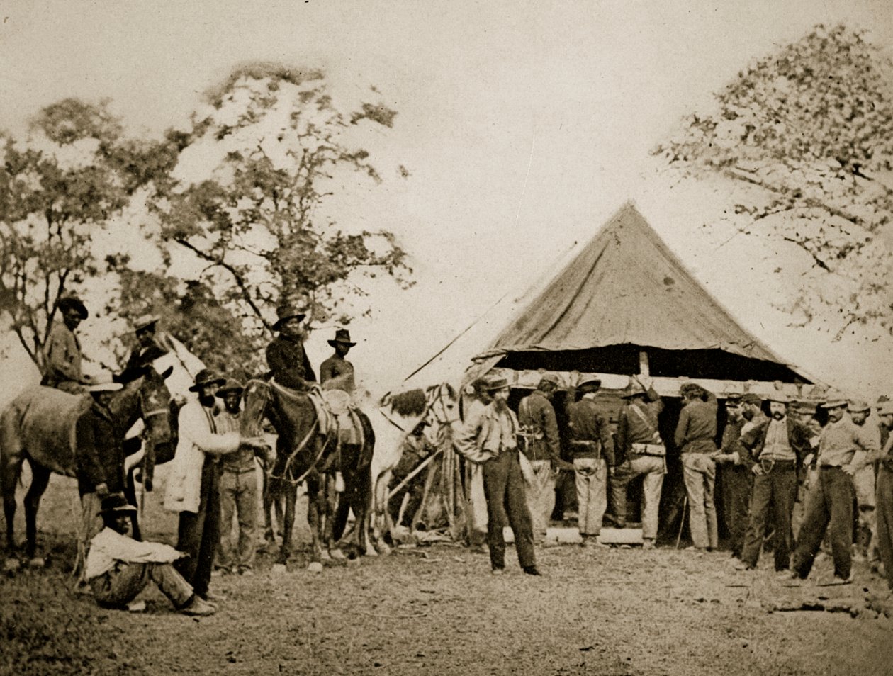 Fyllde sina kantiner 1861-65 av Mathew B. Brady