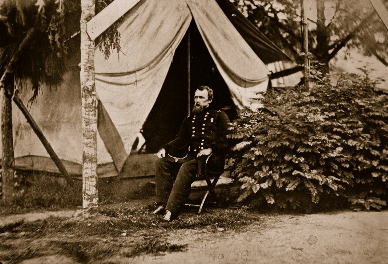 General David B. Birney, 1861-65 (sepiafoto) av Mathew B. Brady