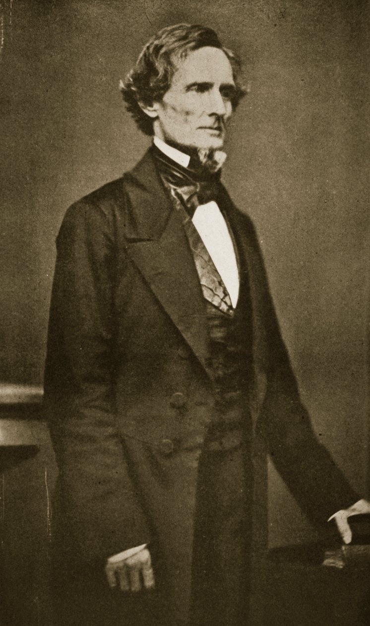 Jefferson Davis, sydstatsförbundets president 1859-60 av Mathew B. Brady