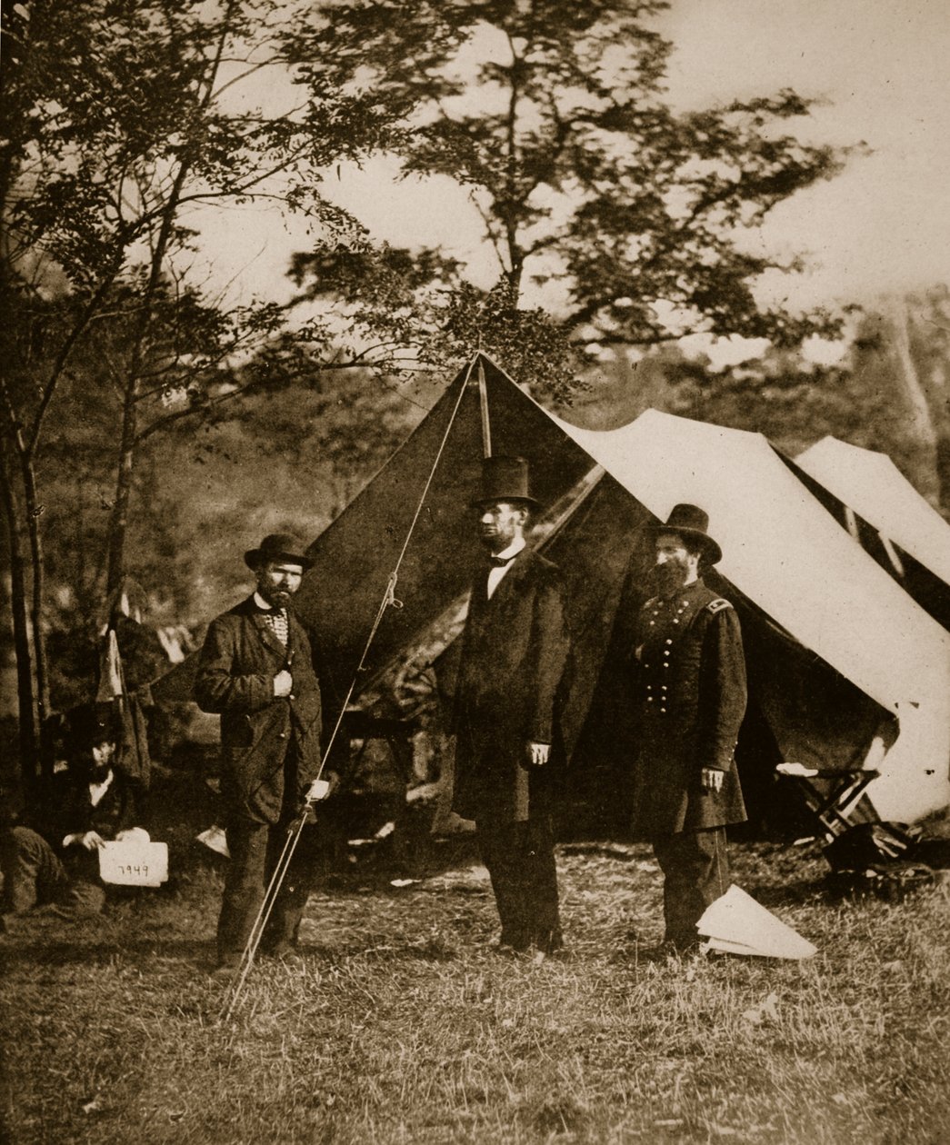 President Lincoln vid Sharpsburg, oktober 1862 av Mathew B. Brady