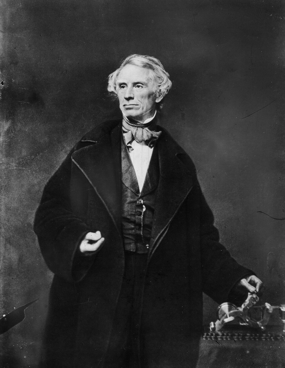 Samuel Finley Breese Morse vid Academy of Design i New York, 1841 av Mathew B. Brady