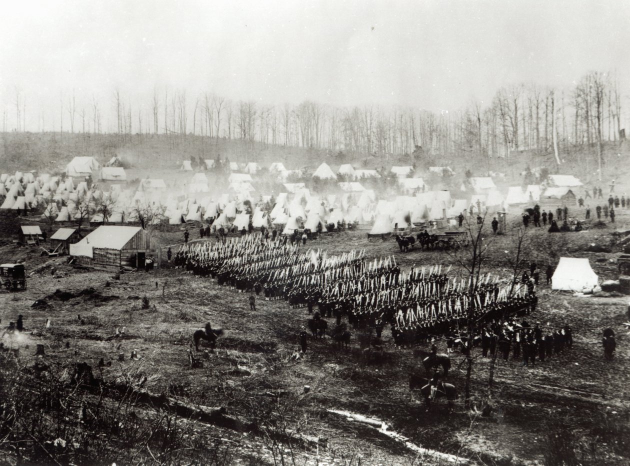 Federala arméns läger, 1862 av Mathew B. Brady