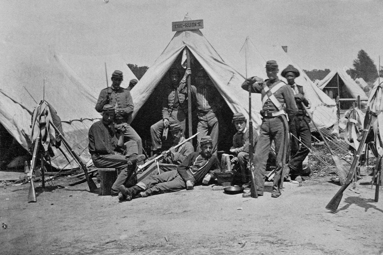 Federalt läger, 1862 av Mathew B. Brady