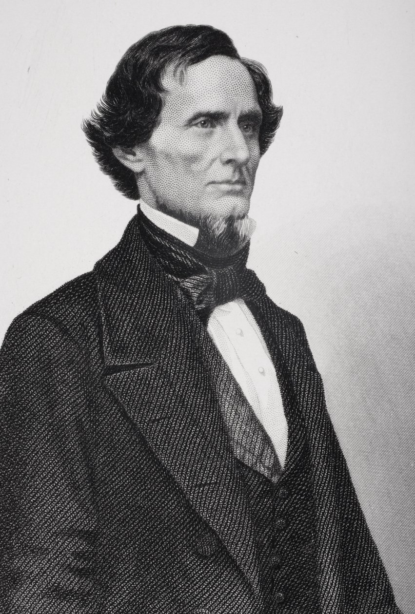 Porträtt av Jefferson Davis (1808-1889) (detalj av 254703) av Mathew B. Brady