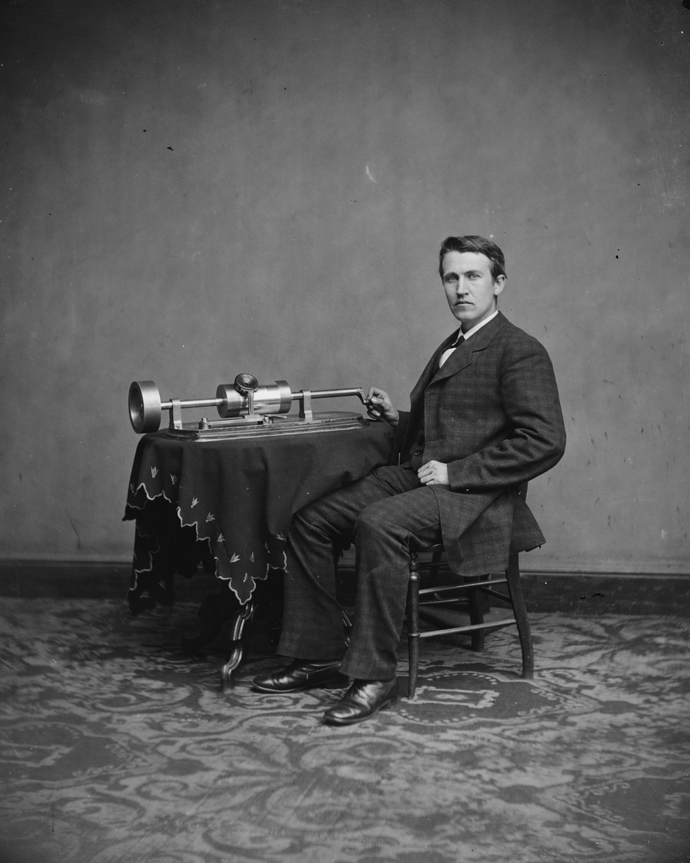 Thomas Edison, ca 1877-8 av Mathew B. Brady
