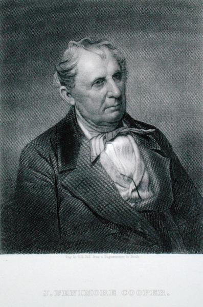 James Fenimore Cooper (1789-1851), graverad av Henry Bryan Hall (1808-84) efter en daguerreotypi (gravyr) av Mathew (after) Brady