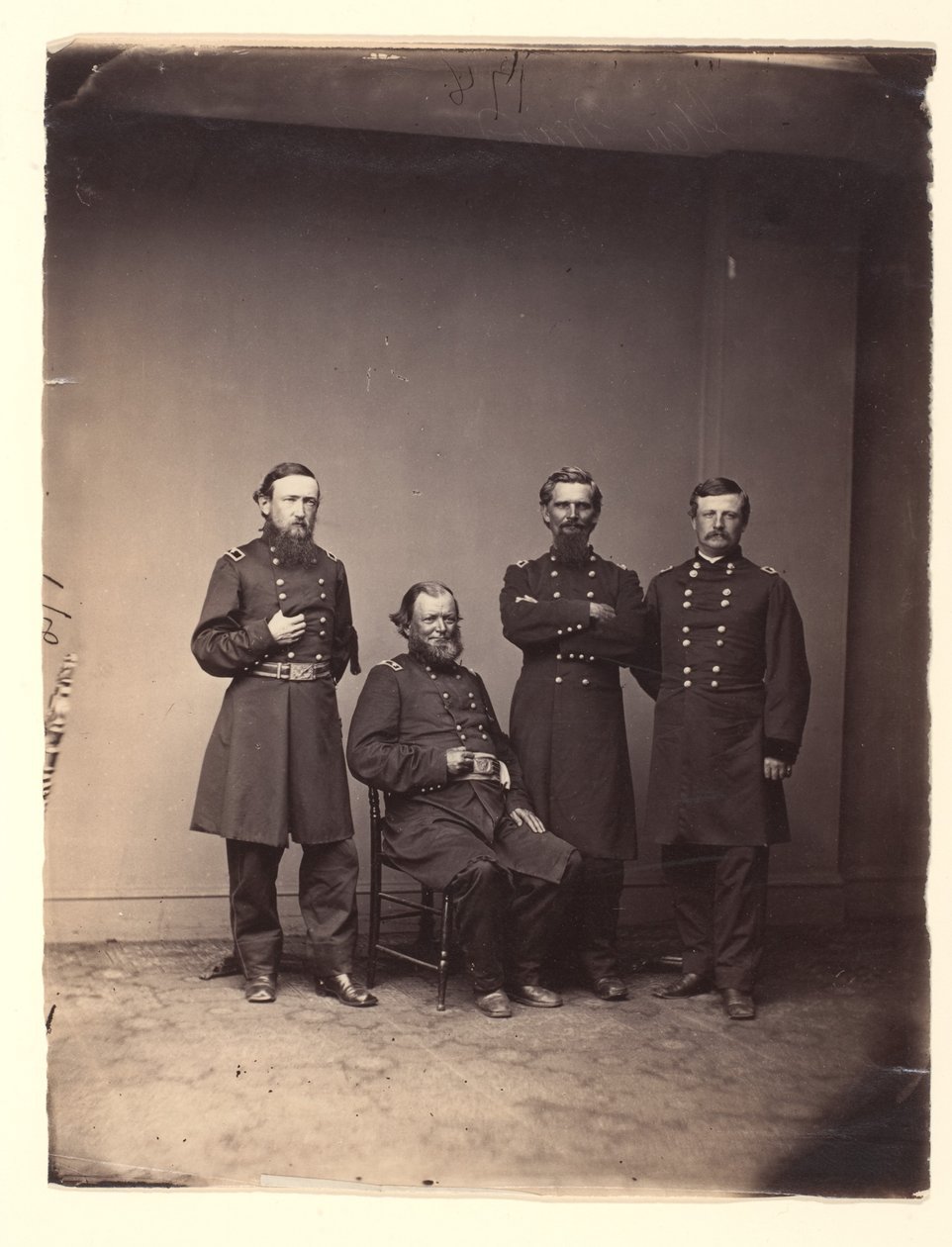 General William Ward och stab av Mathew B. Brady