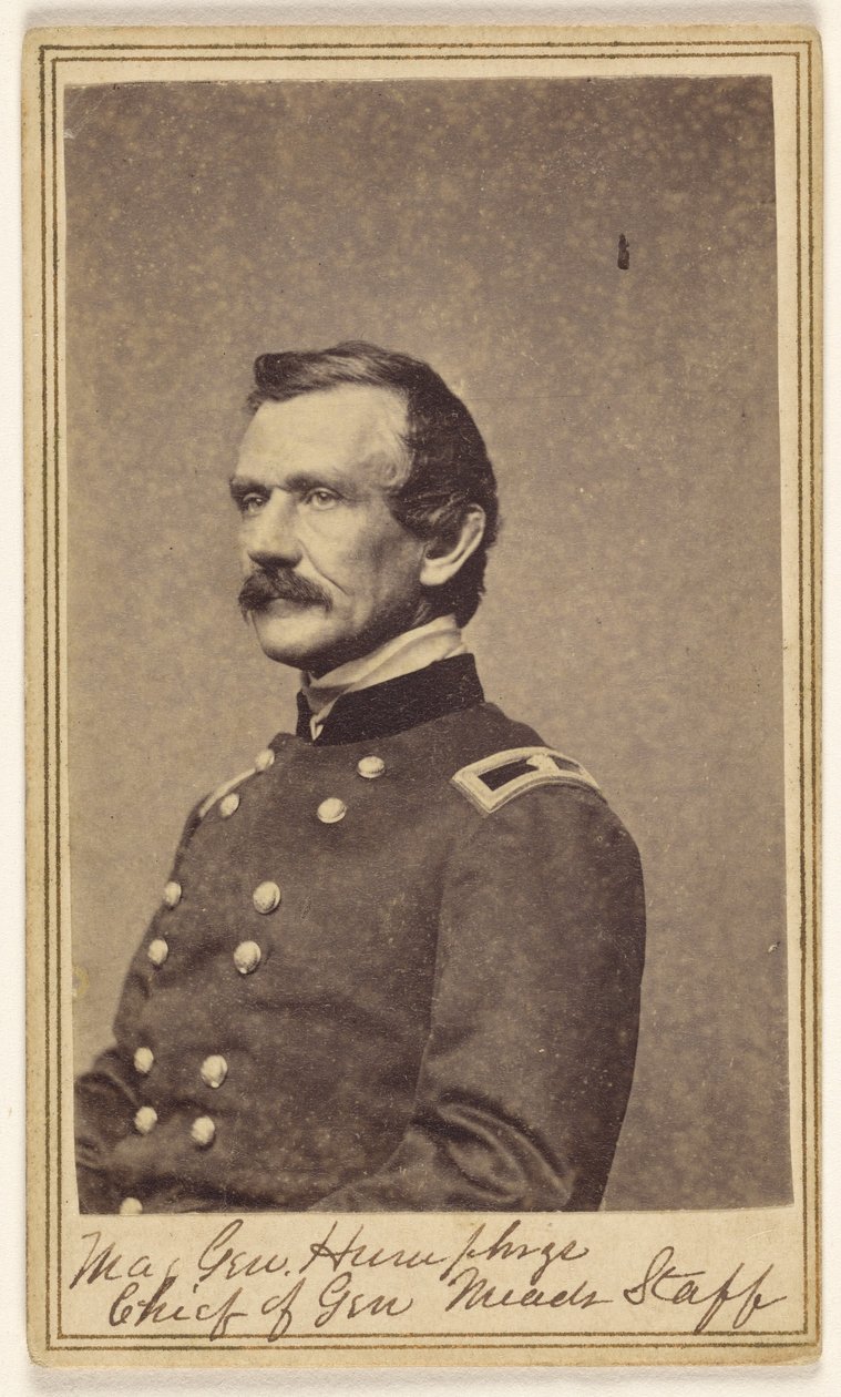 Generalmajor [Andrew Atkinson] Humphreys. Stabschef hos general Meade. av Mathew B. Brady