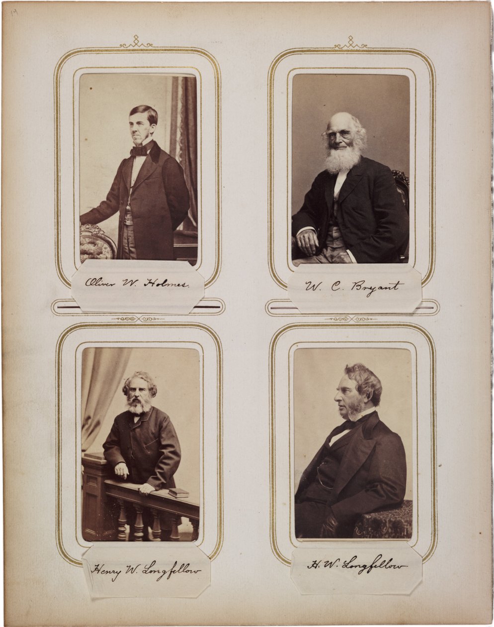 Album med 200 cartes de visite, de flesta av Brady 1865 ca. av Mathew B. Brady