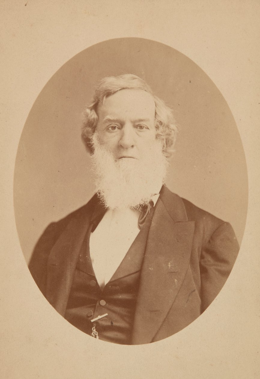 Kabinetskort av Gideon Welles, 1860-1878. av Mathew Brady
