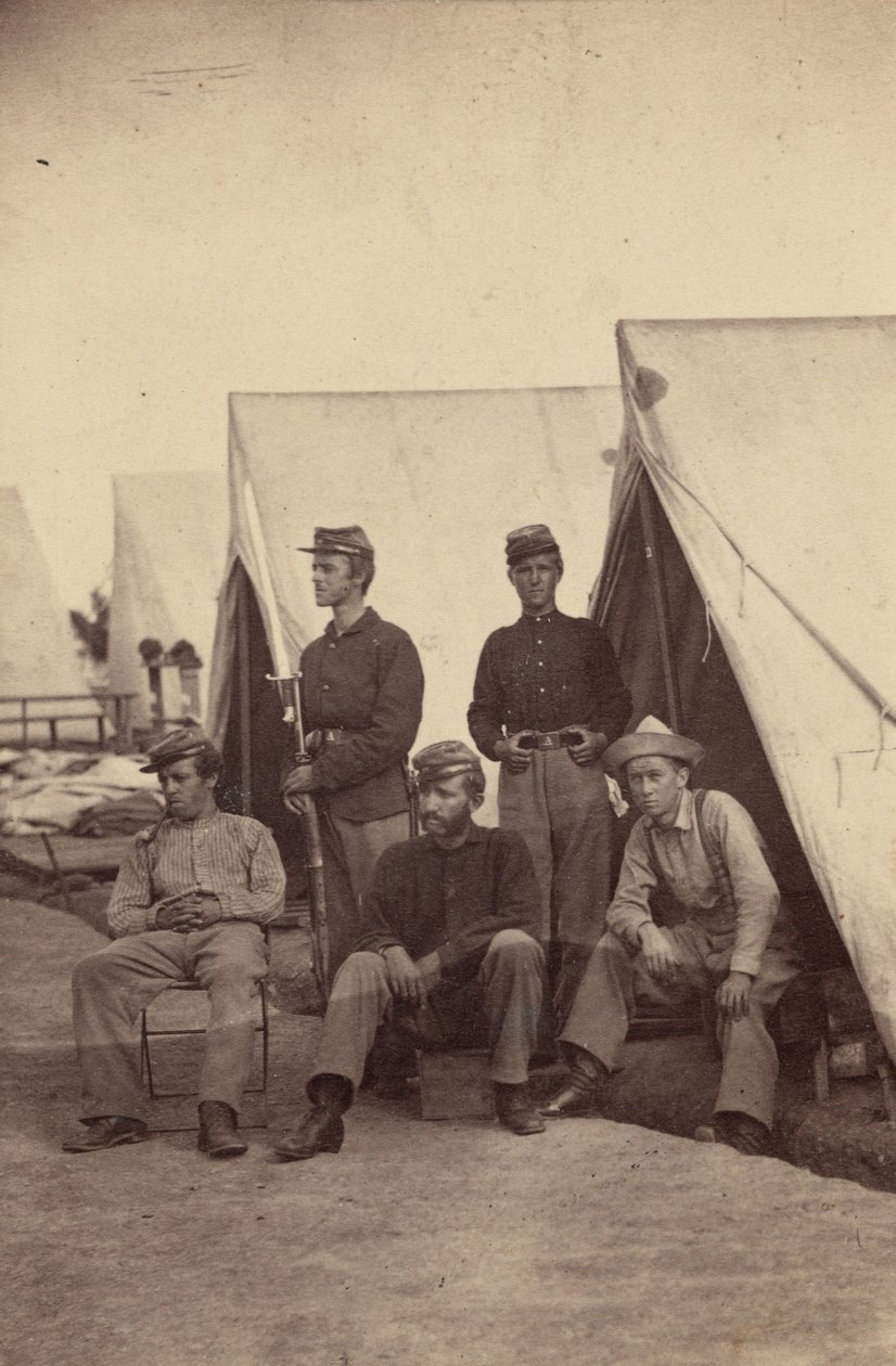Lägerscen,1862 (foto) av Mathew Brady