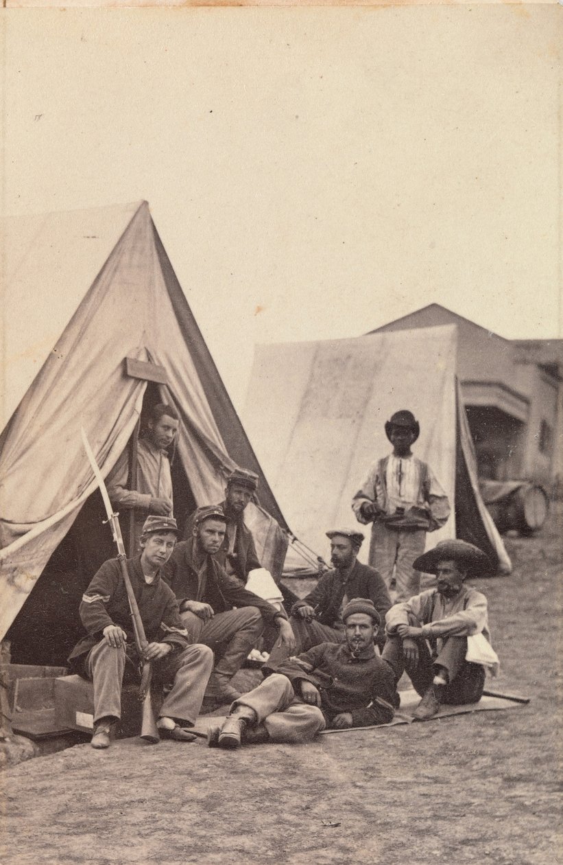 [Lägerplats med soldater från 22:a New York State Militia, Harper
