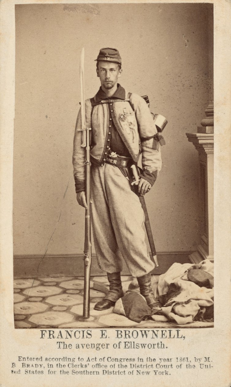 Francis E. Brownell,1861 (foto) av Mathew Brady