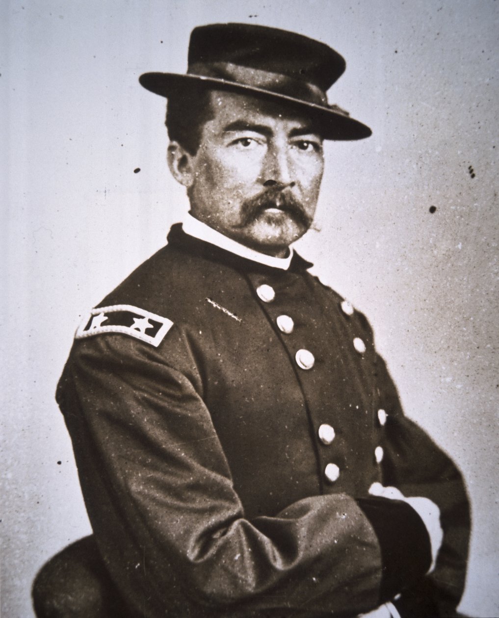General Philip H. Sheridan (1831-88) (s/v foto) av Mathew Brady