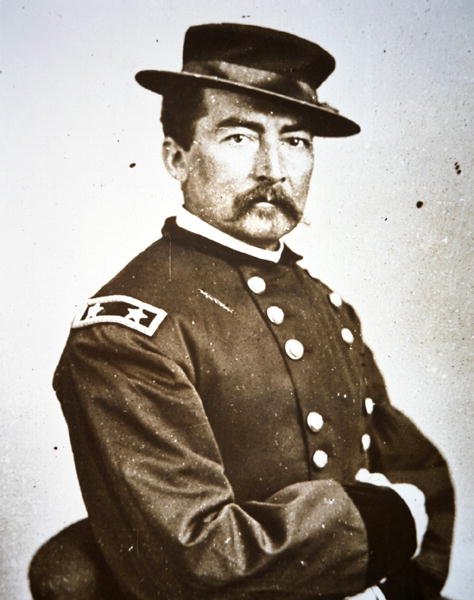 General Philip H. Sheridan (1831-88) (s/v foto) av Mathew Brady