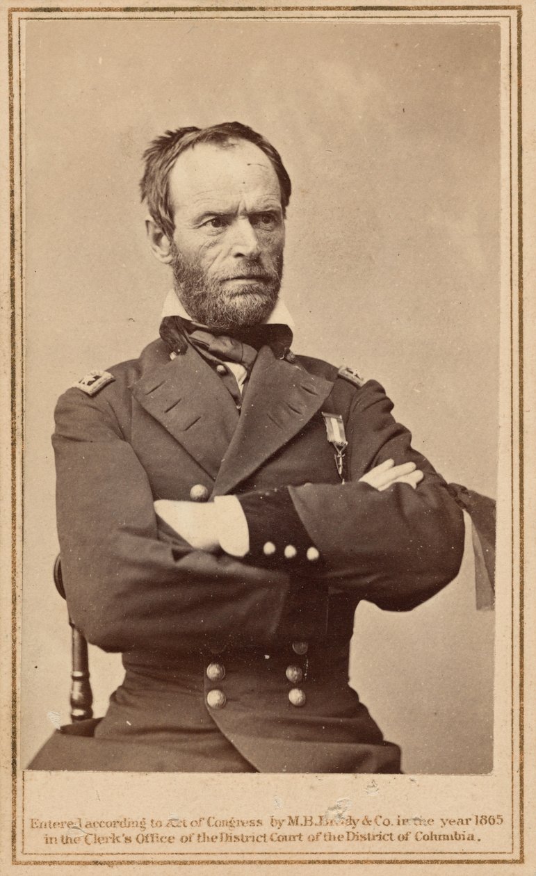 General William Tecumseh Sherman,1865 (foto) av Mathew Brady
