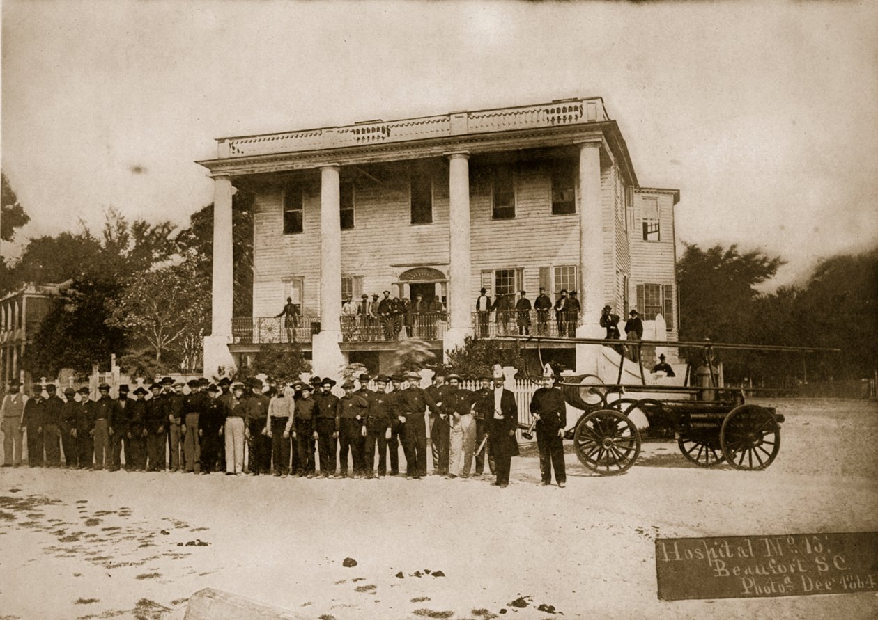 Sjukhus nr.15, Beaufort, South Carolina, 1864 av Mathew B. Brady