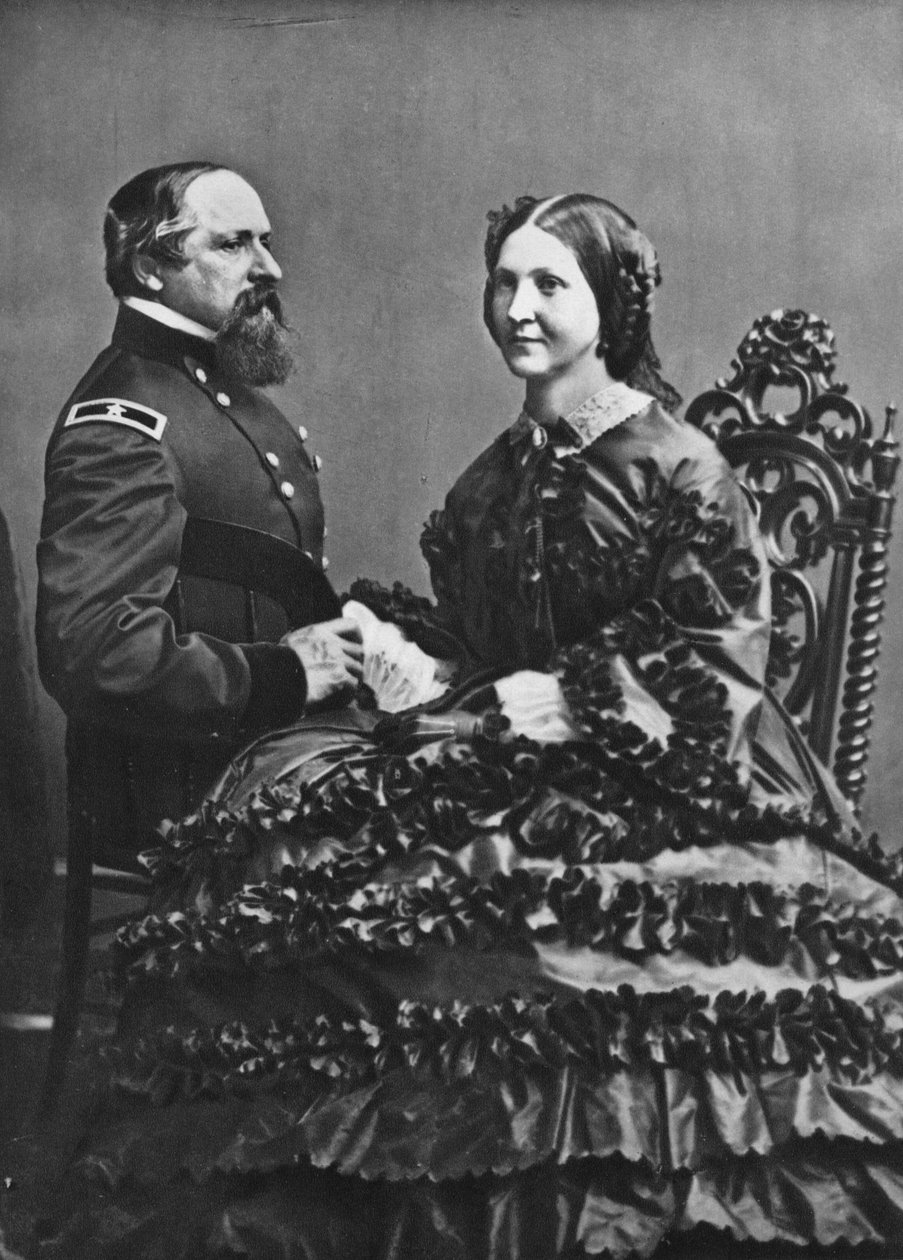 James B. och Fannie Ricketts, c1860, 1939 av Mathew B. Brady