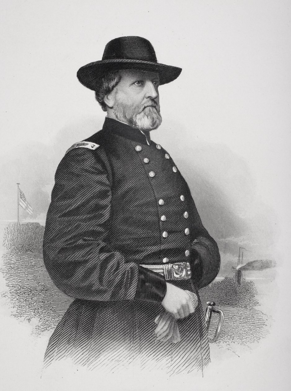 Porträtt av general George Henry Thomas (1816-70) av Mathew B. Brady