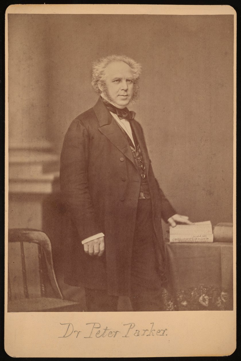 Porträtt av Peter Parker 1804-1888, före 1888. av Mathew Brady