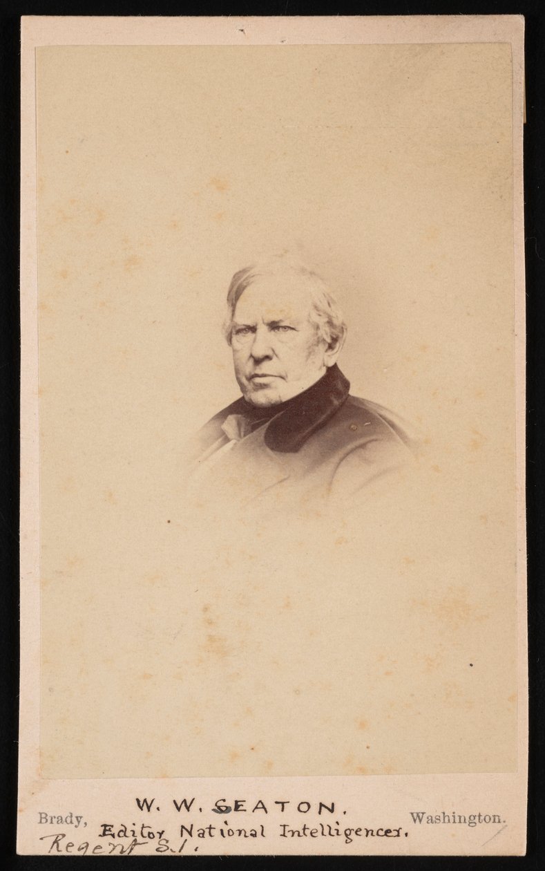 Porträtt av William Winston Seaton 1785-1866, före 1866. av Mathew Brady