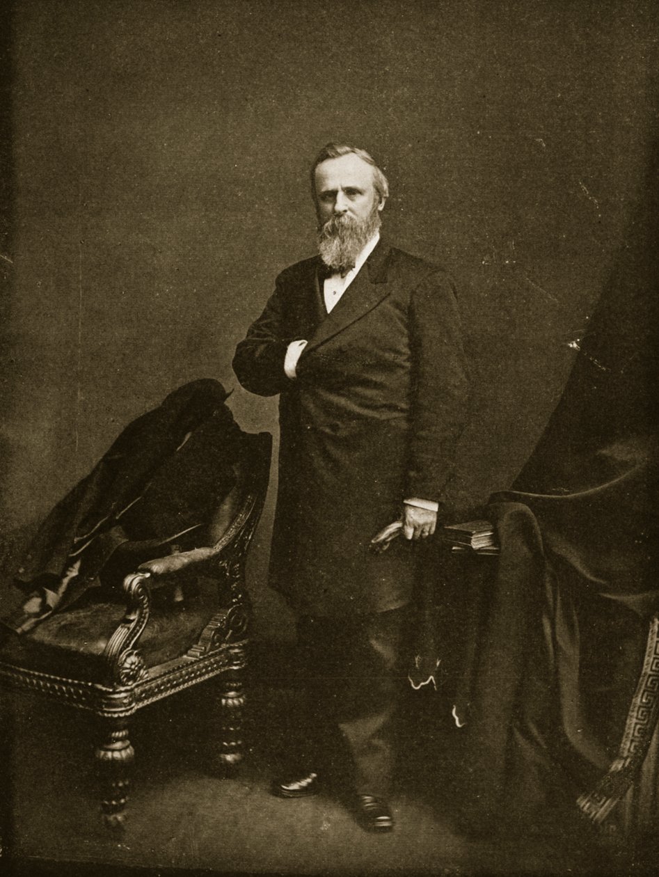 Rutherford B. Hayes innan han tillträdde som president 1877 av Mathew B. Brady