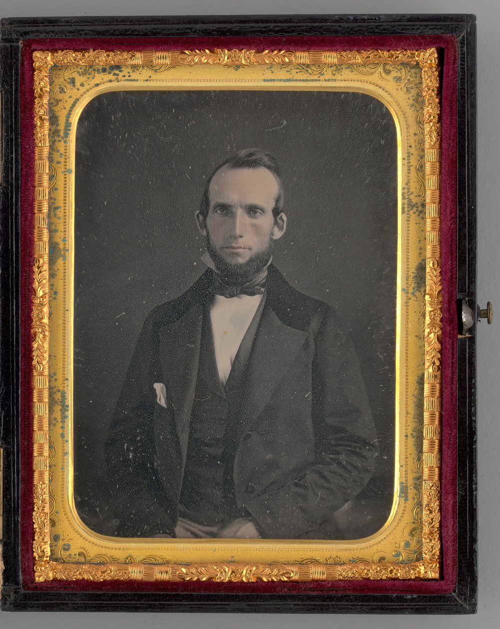 Utan titel porträtt av en sittande man, 1862. av Mathew Brady