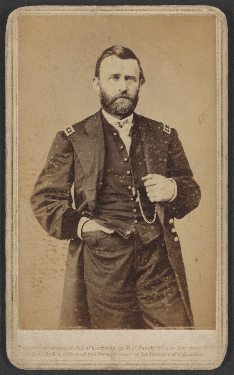 Generalmajor Ulysses S. Grant, officer i den federala armén av Mathew and studio Brady