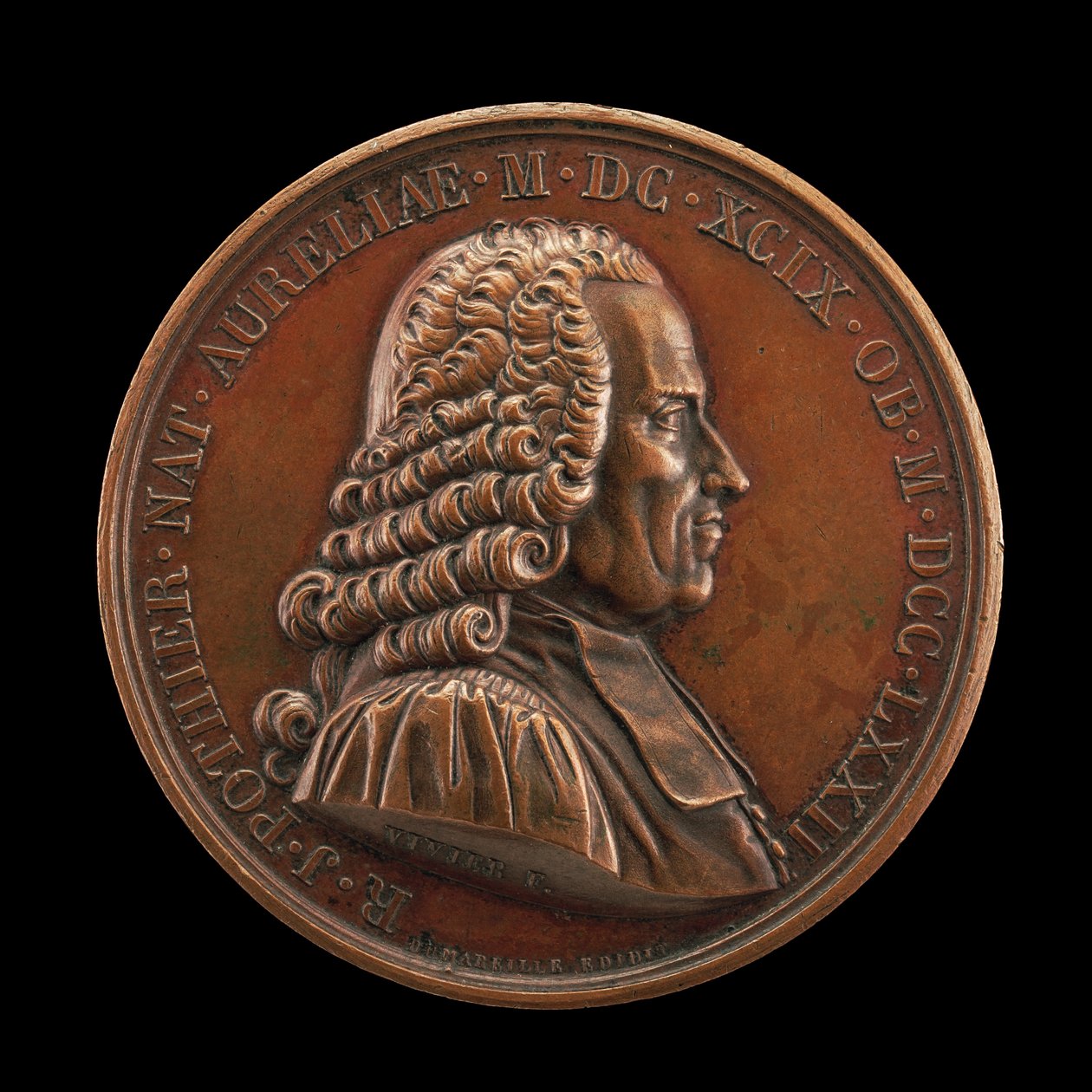 Robert-Joseph Pothier, 1699-1772, jurist och professor [framsidan], 1823. av Mathias Nicholas Marie Vivier