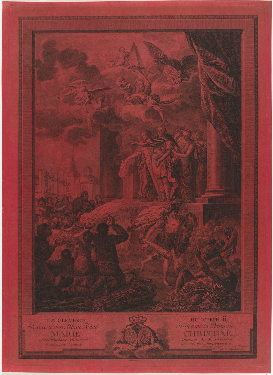 Kejsar Joseph II:s nåd till protestanterna, 1783 La Clemence de Joseph II (titel på objekt) av Mathias de Sallieth