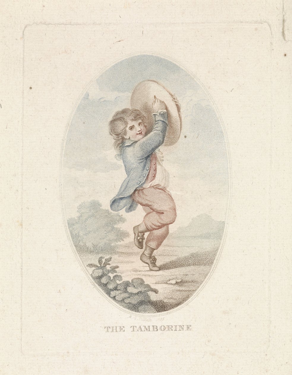 Pojke med tamburin The Tamborine (titel på objekt) av Mathias de Sallieth