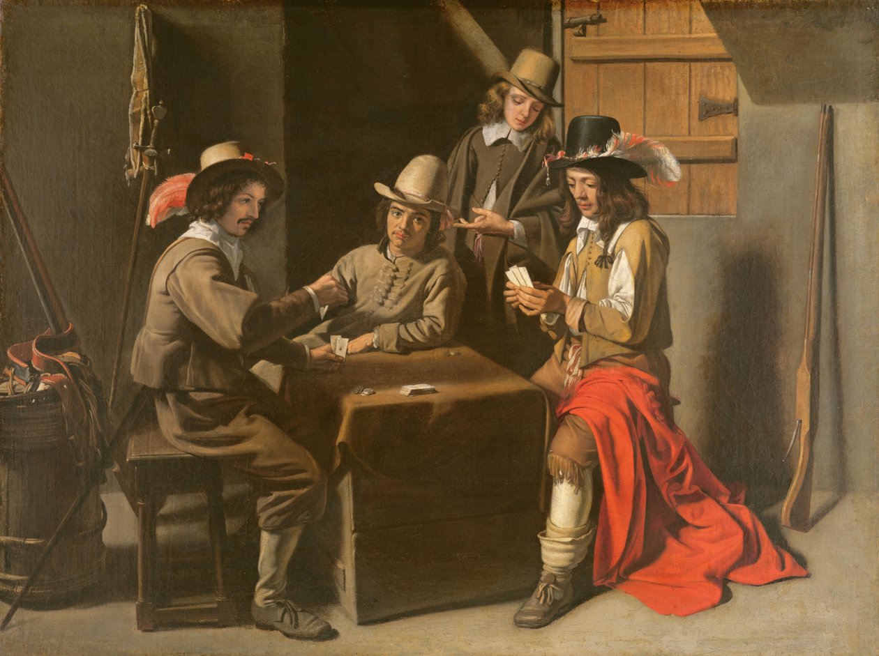 The Gamesters, ca 1650-talet av Mathieu Le Nain