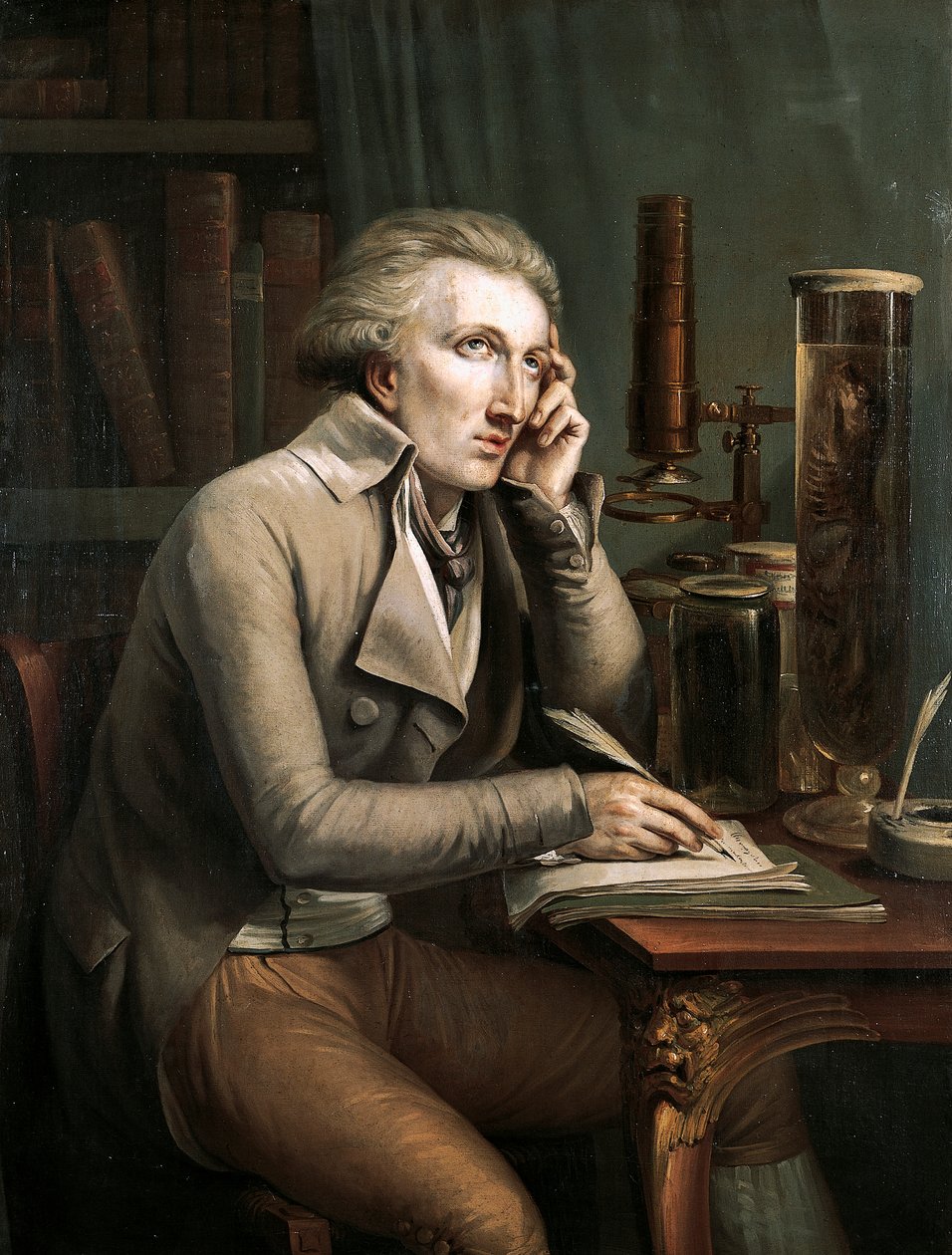 Porträtt av Georges Leopold Cuvier (Montbeliard av Mathieu Ignace van Bree