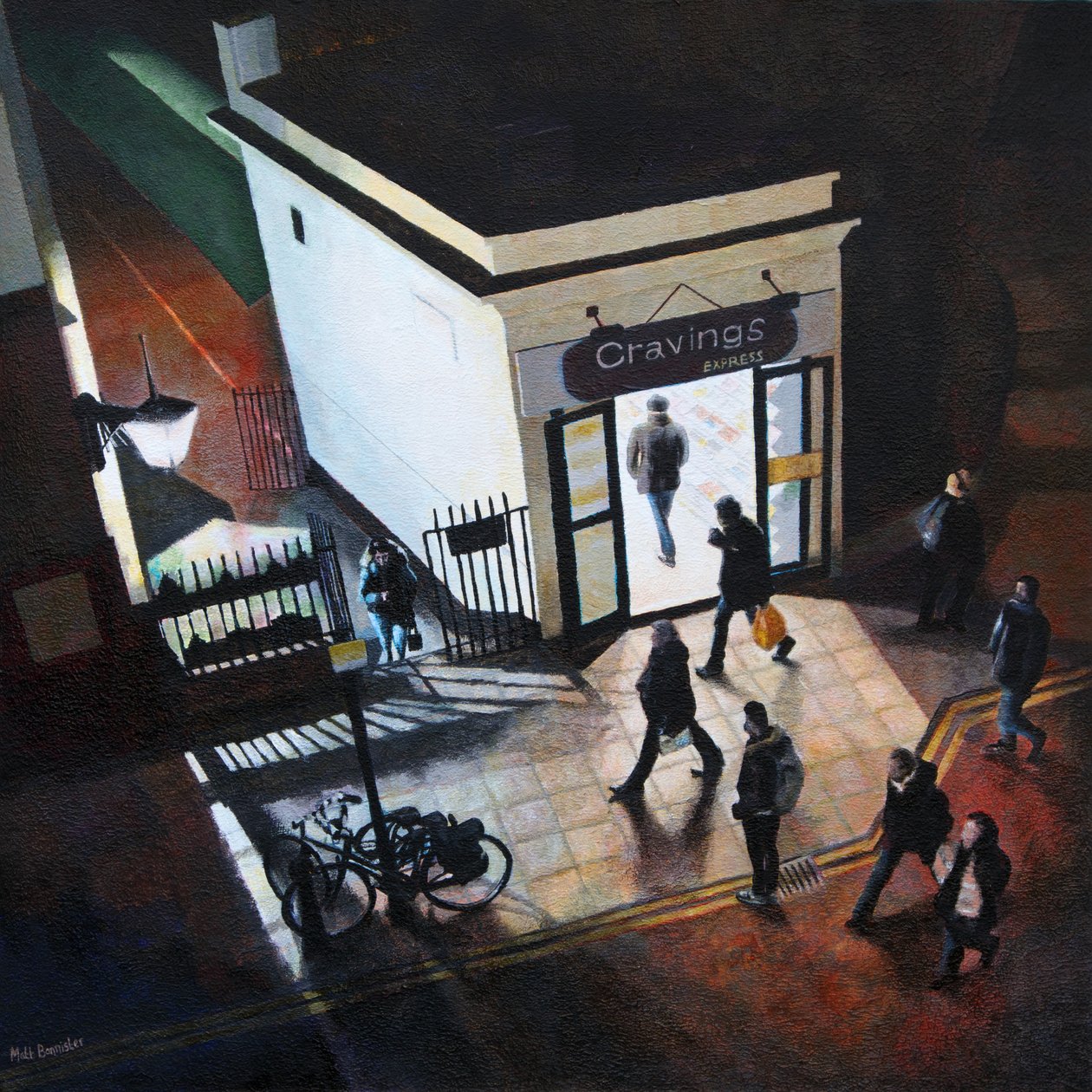 Cravings, 2019 (akryl på pannå) av Matt Bannister