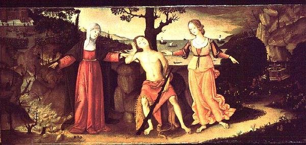 Herkules vid korsningen av Matteo di Giuliano di Lorenzo Balducci