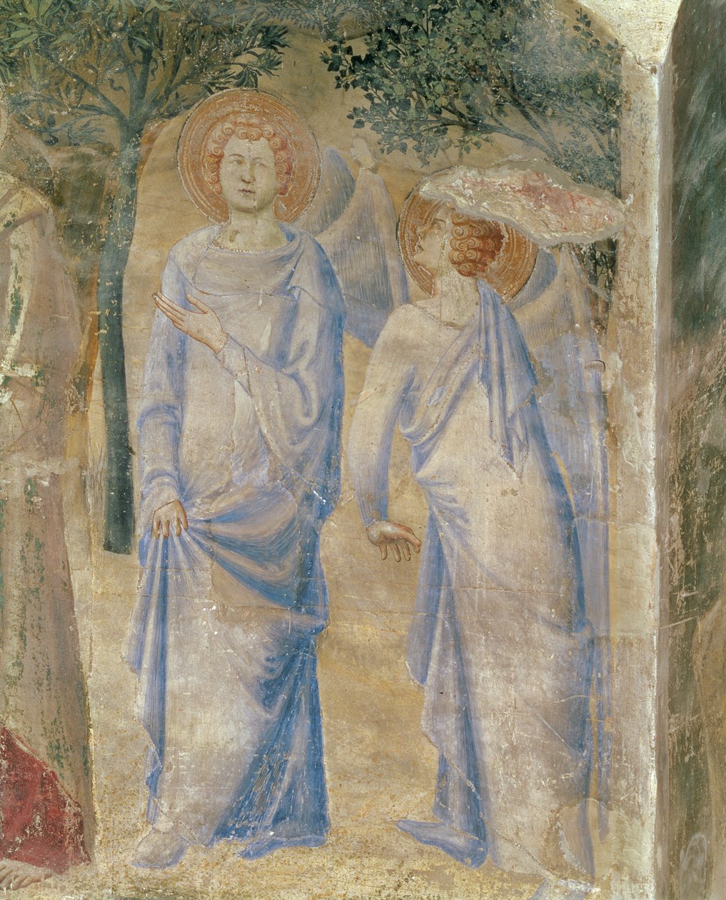Engle fra kapellet St. Jean, 1347 swed av Matteo Giovanetti