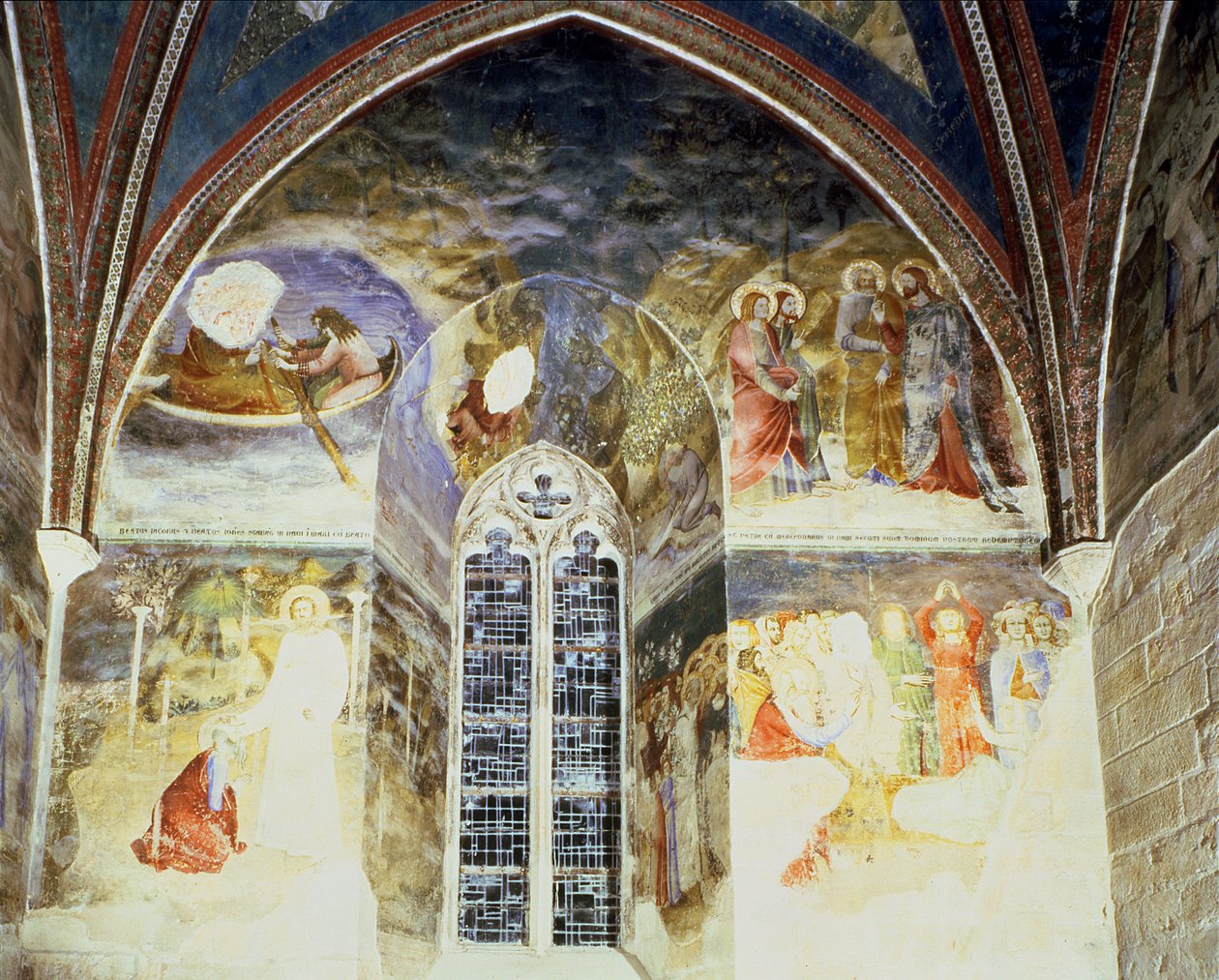 Scener från The Life of St. John the Evangelist, från Chapel of St. Jean, 1347 av Matteo Giovanetti