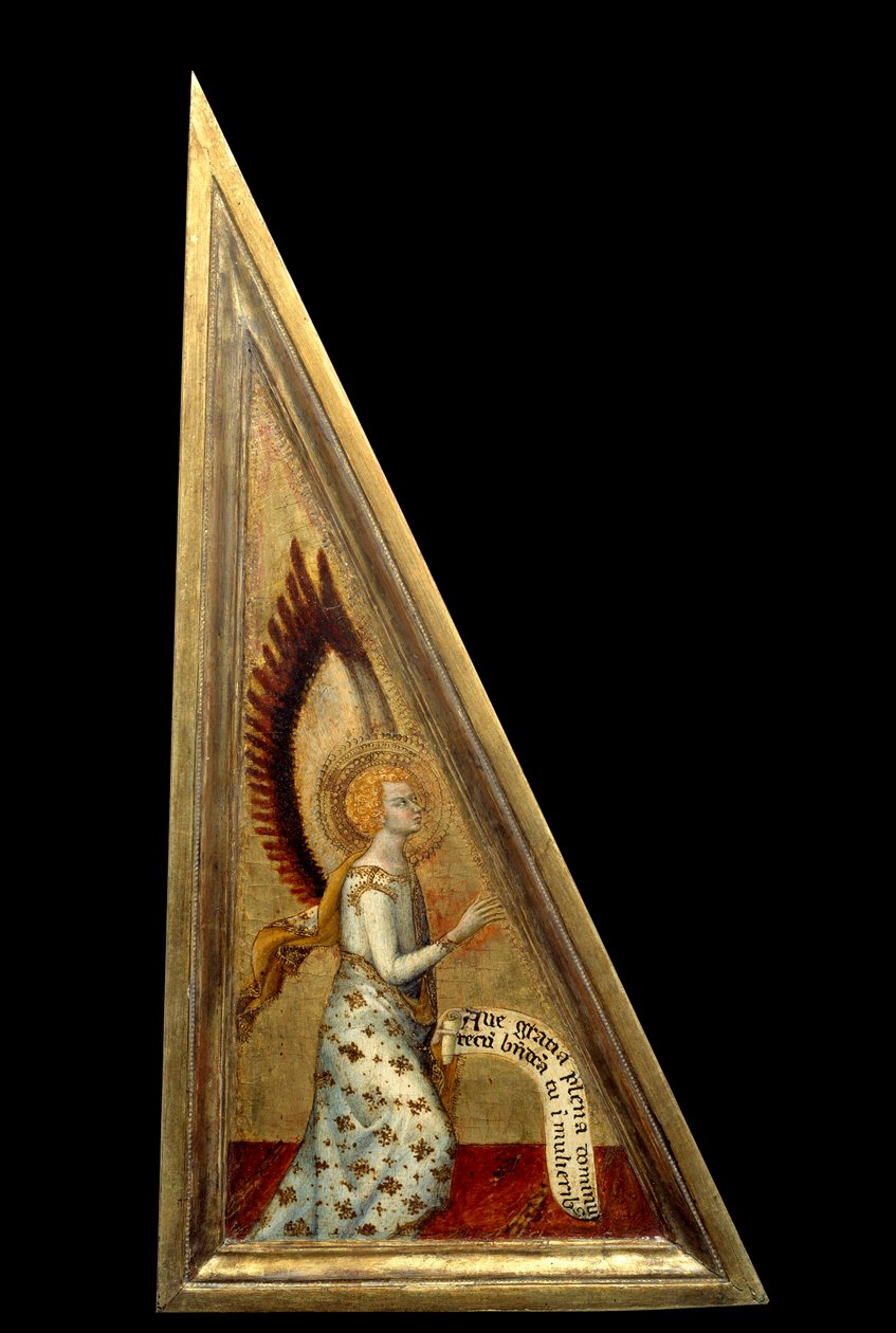 Bebudsängeln. Målning av Matteo Giovanetti (1300-1369) 1300-talet av Matteo Giovanetti