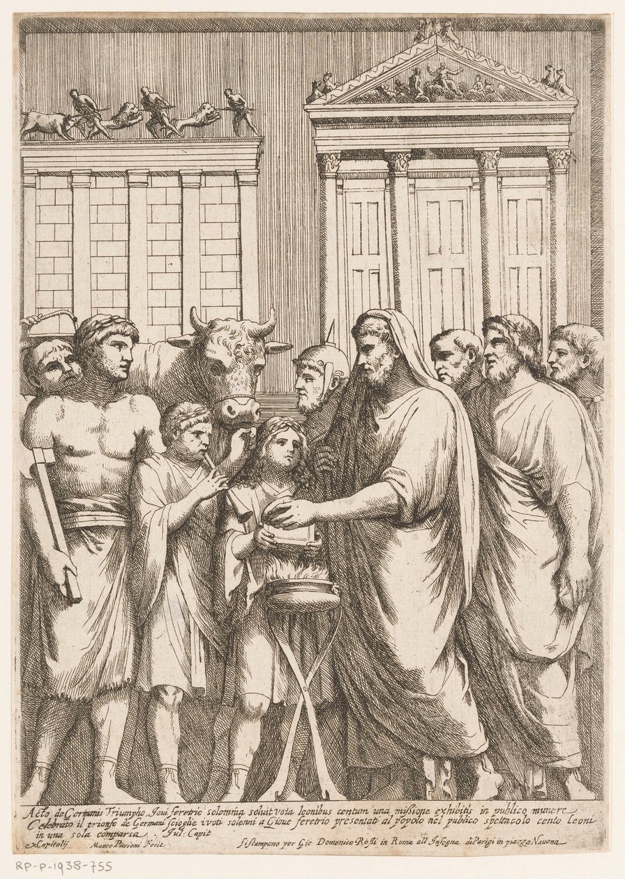 Marcus Aurelius som överste präst Basreliefer på Konstantins båge (serietitel) av Matteo Piccioni