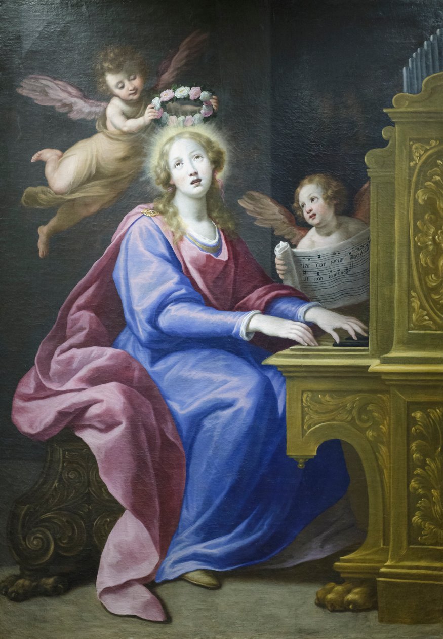 Heliga Cecilia av Matteo Rosselli