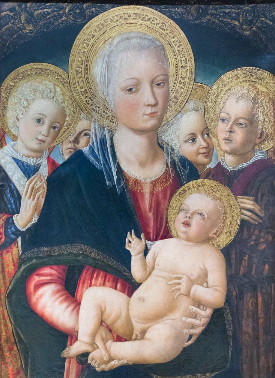 Madonna och barn med änglar av Matteo di (c.1430 95) Giovanni