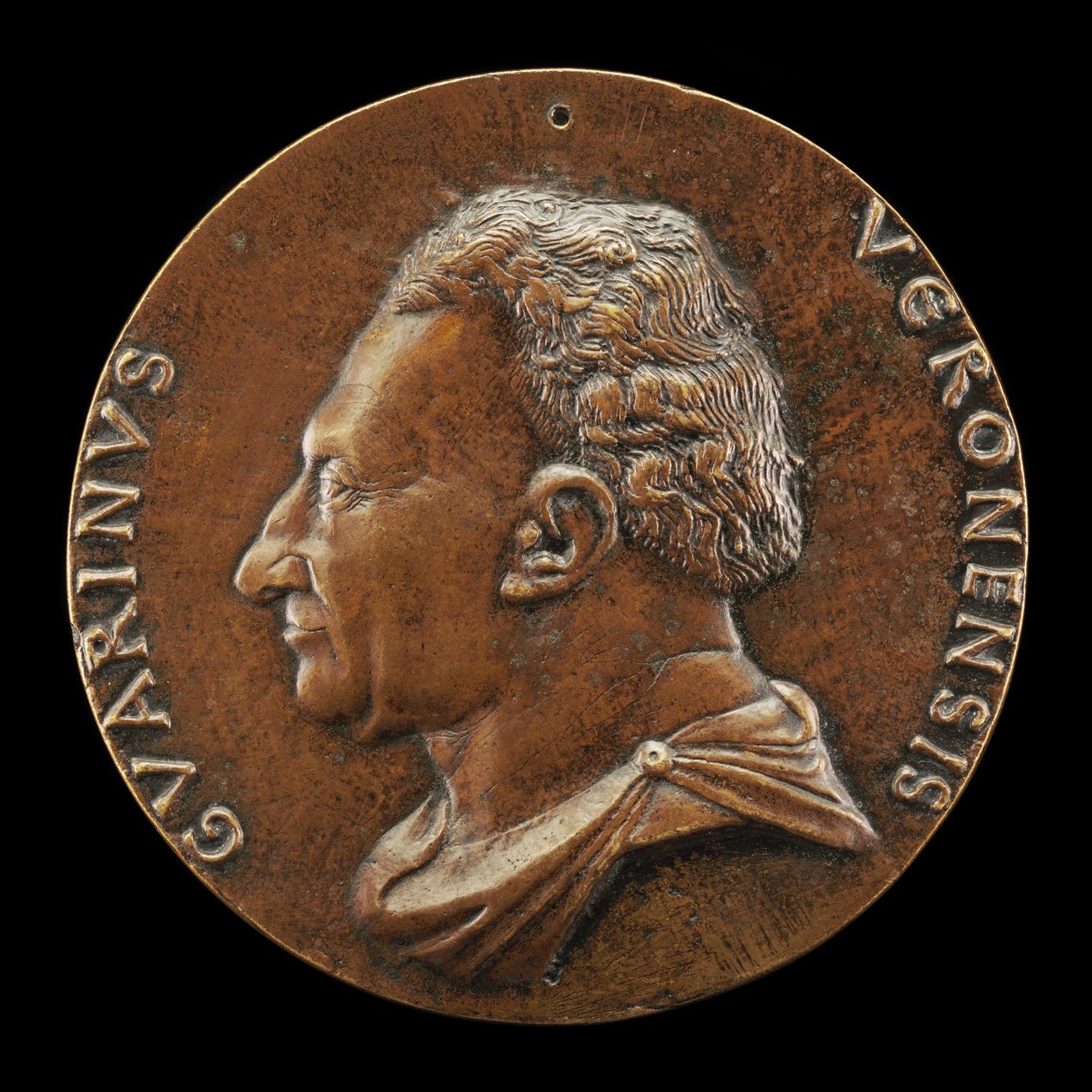 Guarino da Verona, 1374-1460, humanist [framsida], ca. 1446. av Matteo di Andrea de Pasti
