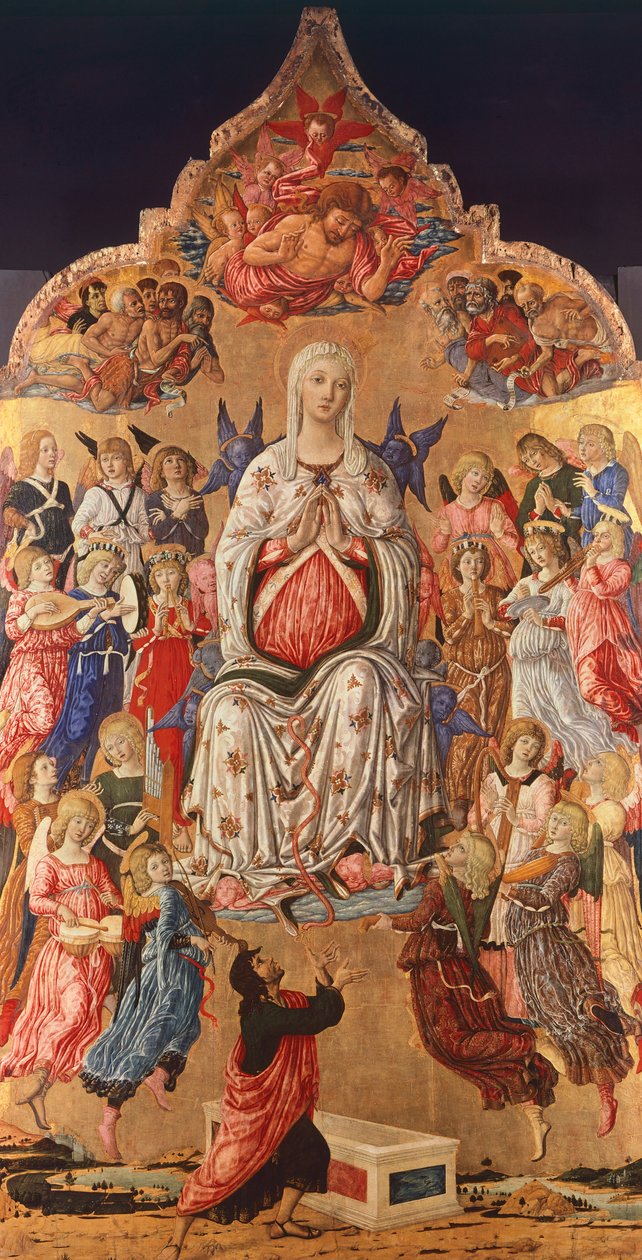 Madonna av bältet, av Matteo di Giovanni (ca 1430-1495) av Matteo di Giovanni