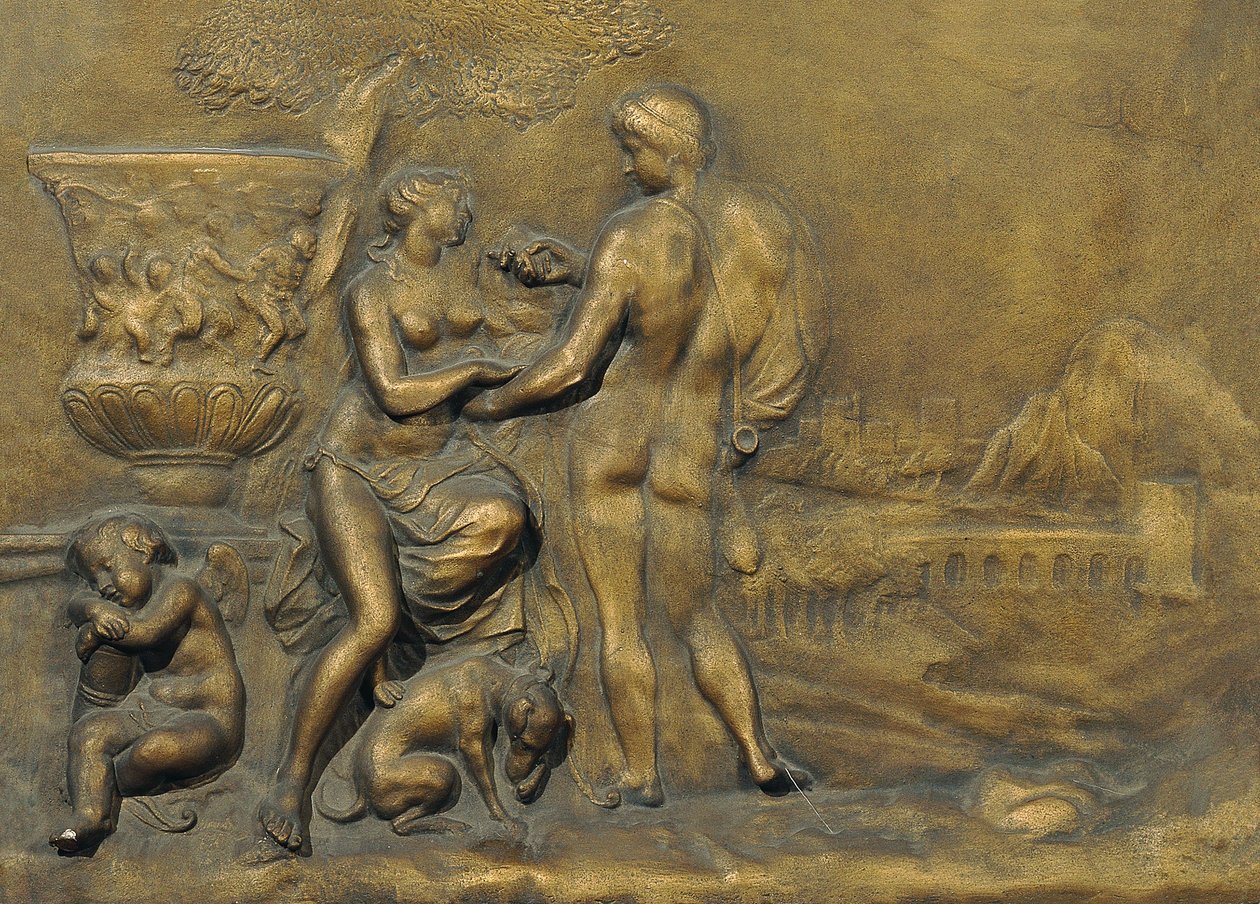 Venus och Adonis av Matthäus Donner